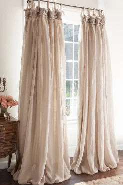 Soft Surroundings Linen Balloon Drapery Panel- Window Coverings
