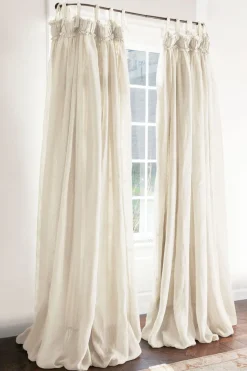 Soft Surroundings Linen Balloon Drapery Panel- Window Coverings