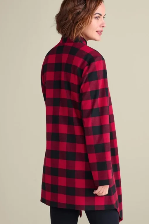 Soft Surroundings Mad About Plaid Topper- Toppers