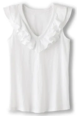 Soft Surroundings Marybeth Ruffle Tank- Tops