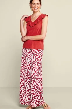 Soft Surroundings Marybeth Ruffle Tank- Tops