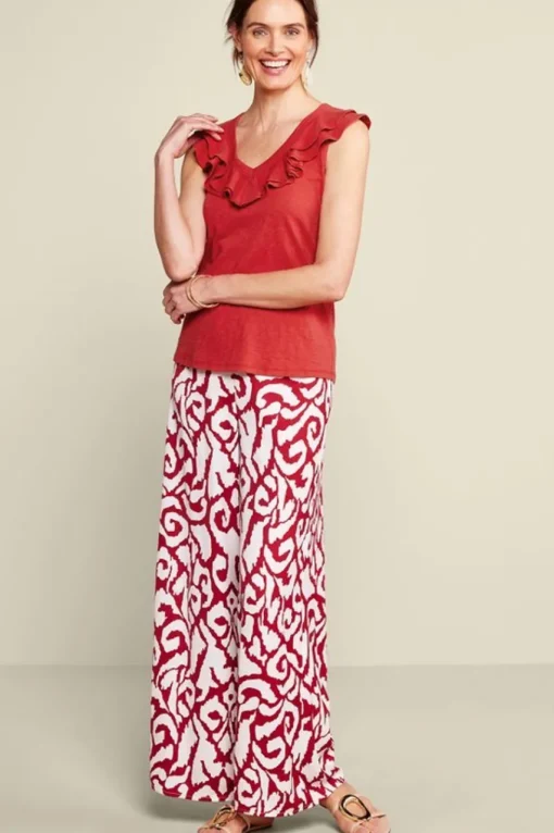 Soft Surroundings Marybeth Ruffle Tank- Tops
