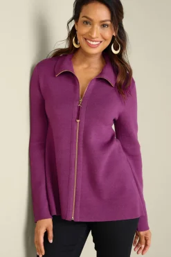 Soft Surroundings Meria Zip Cardi- Tops | Sweaters & Cardigans