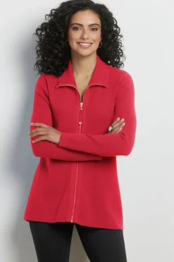 Soft Surroundings Meria Zip Cardi- Tops | Sweaters & Cardigans