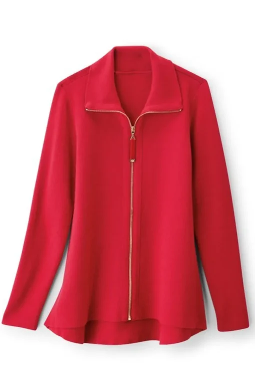 Soft Surroundings Meria Zip Cardi- Tops | Sweaters & Cardigans