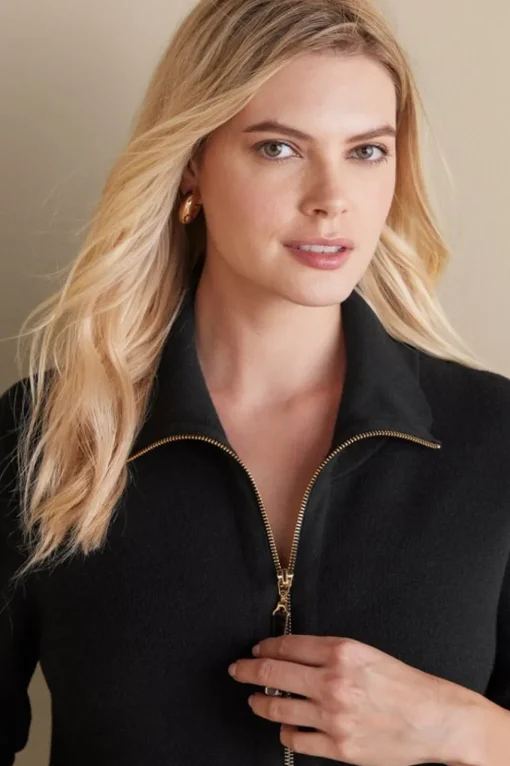 Soft Surroundings Meria Zip Cardi- Tops | Sweaters & Cardigans