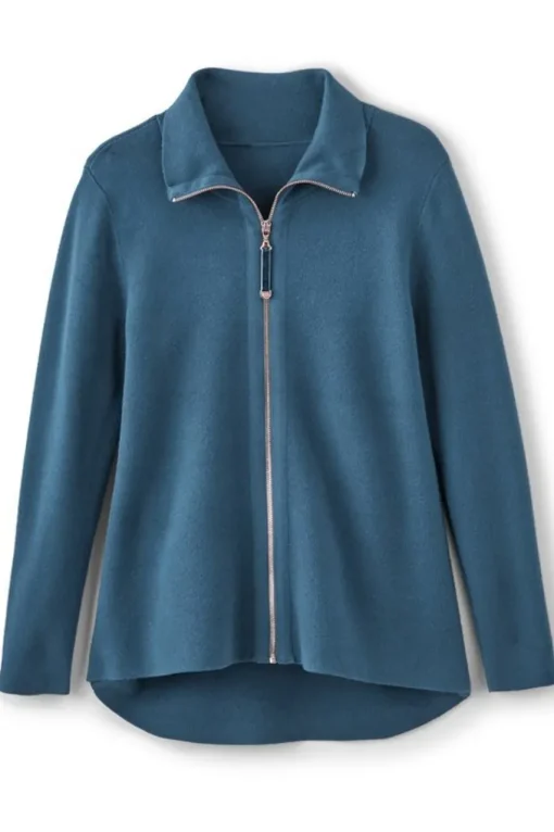 Soft Surroundings Meria Zip Cardi- Tops | Sweaters & Cardigans