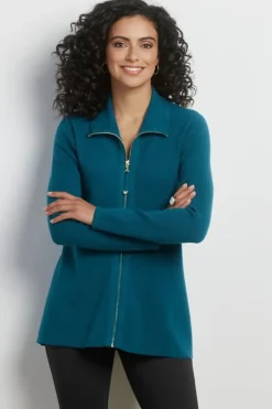 Soft Surroundings Meria Zip Cardi- Tops | Sweaters & Cardigans
