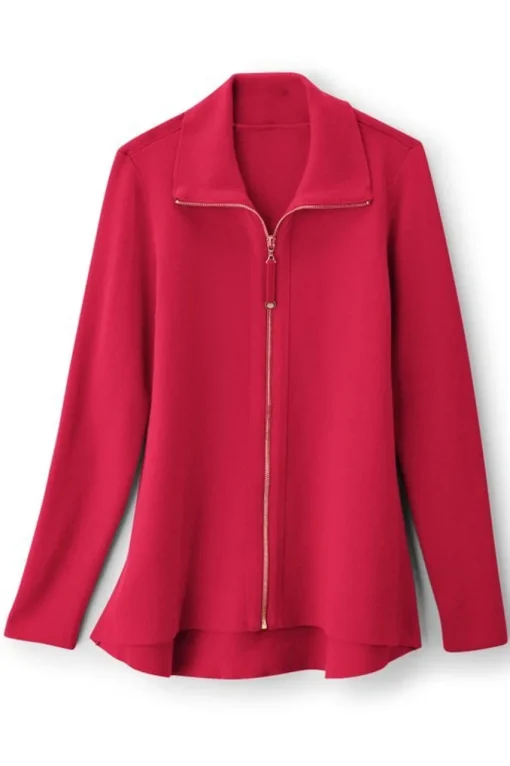 Soft Surroundings Meria Zip Cardi- Tops | Sweaters & Cardigans