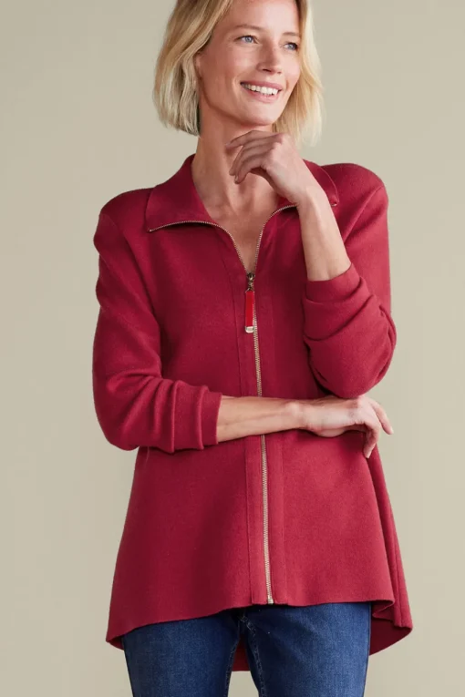 Soft Surroundings Meria Zip Cardi- Tops | Sweaters & Cardigans