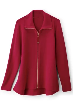 Soft Surroundings Meria Zip Cardi- Tops | Sweaters & Cardigans