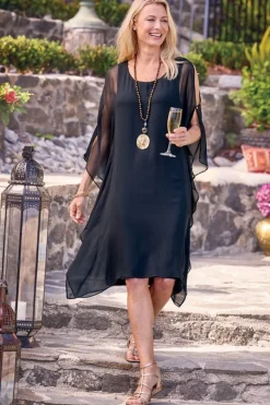 Soft Surroundings Morlaix Silk Dress- Dresses