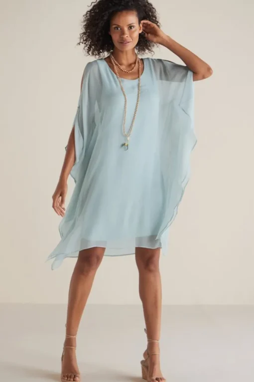 Soft Surroundings Morlaix Silk Dress- Dresses