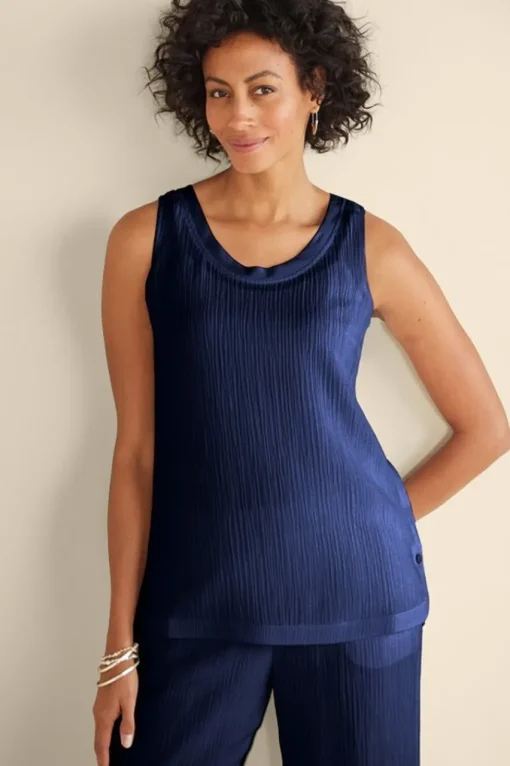 Soft Surroundings Oceo Gauze Tank- Tops