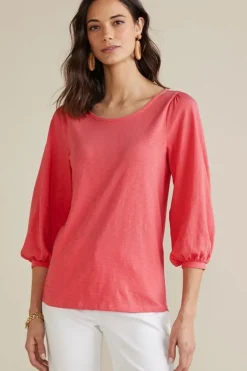 Soft Surroundings Parisian Poet Top- Tops