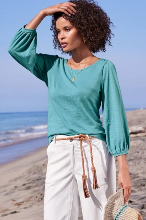 Soft Surroundings Parisian Poet Top- Tops