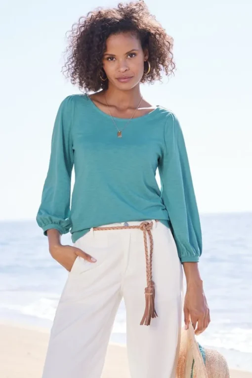 Soft Surroundings Parisian Poet Top- Tops
