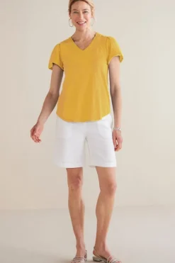 Soft Surroundings Philippa Gauze Sleeve Tee- Tops