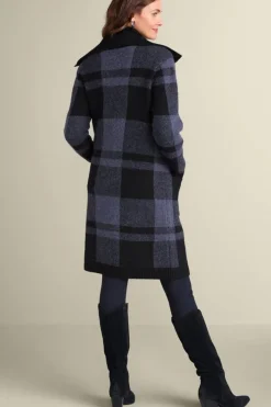 Soft Surroundings Posh Plaid Cardigan- Sweaters & Cardigans