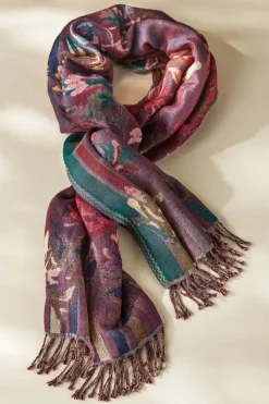Soft Surroundings Rosy Reversible Scarf- Scarves & Wraps