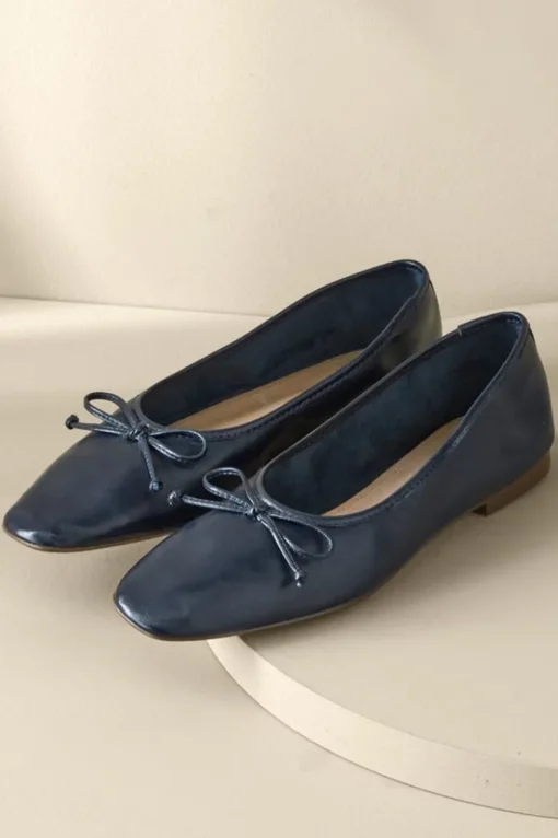 Soft Surroundings Schutz Arissa Bow Ballet Flat- Shoes