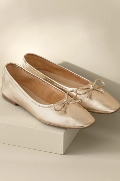 Soft Surroundings Schutz Arissa Bow Ballet Flat- Shoes