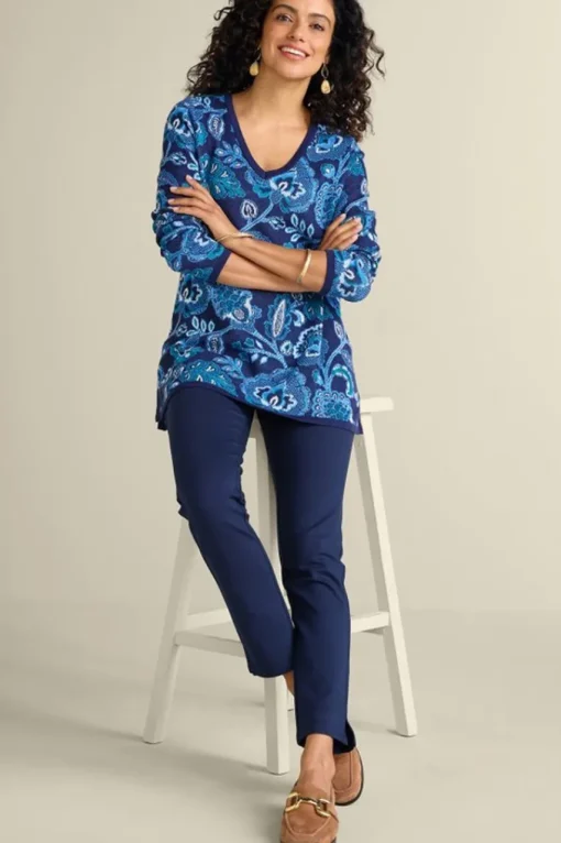 Soft Surroundings Soft Essential Ponte Slim Leg Pants- Pants