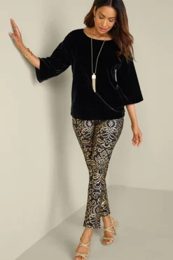 Soft Surroundings Soft Essential Ponte Slim Leg Pants- Pants