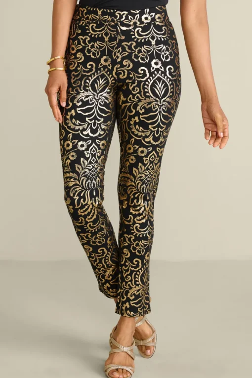 Soft Surroundings Soft Essential Ponte Slim Leg Pants- Pants