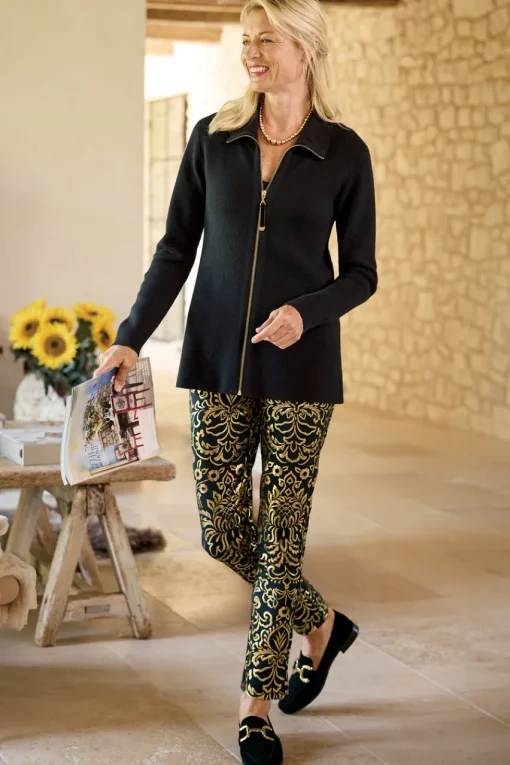 Soft Surroundings Soft Essential Ponte Slim Leg Pants- Pants