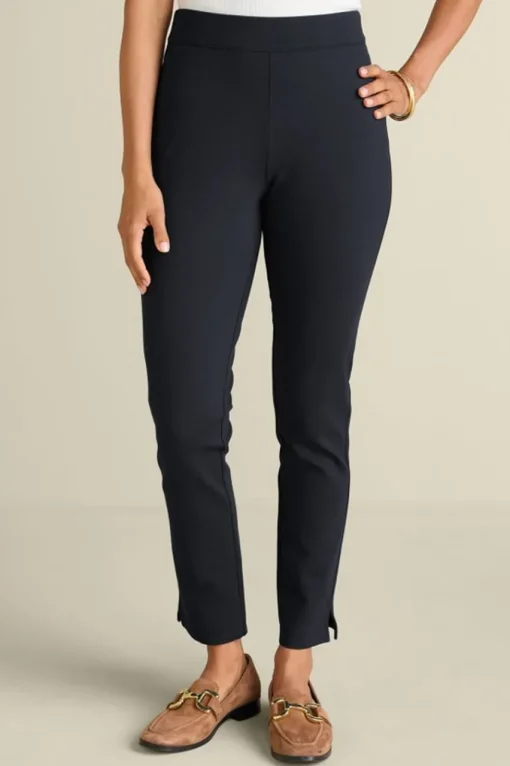 Soft Surroundings Soft Essential Ponte Slim Leg Pants- Pants