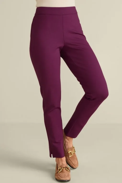 Soft Surroundings Soft Essential Ponte Slim Leg Pants- Pants