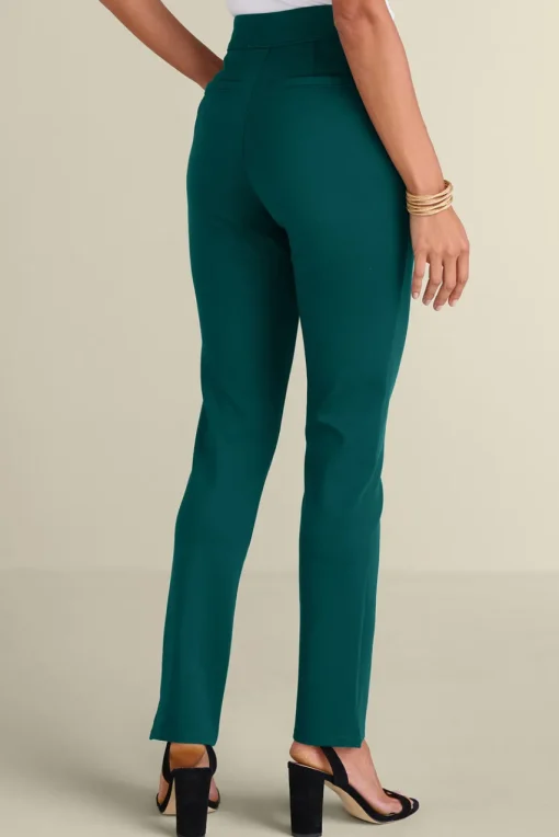 Soft Surroundings Soft Essential Ponte Slim Leg Pants- Pants