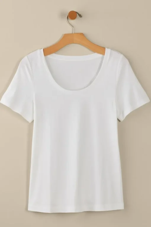 Soft Surroundings Soft Essential Supima Short Sleeve Tee- Tops