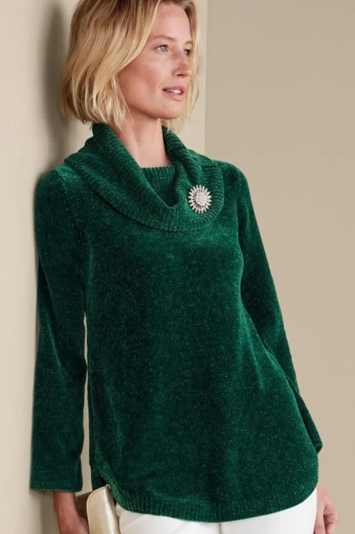 Soft Surroundings Soft Winds Chenille Tunic Sweater- Tops | Sweaters & Cardigans