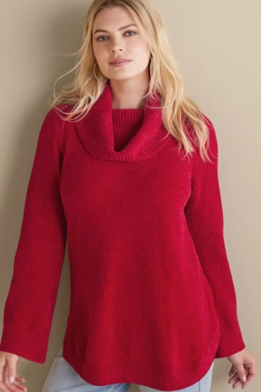 Soft Surroundings Soft Winds Chenille Tunic Sweater- Tops | Sweaters & Cardigans