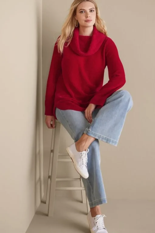 Soft Surroundings Soft Winds Chenille Tunic Sweater- Tops | Sweaters & Cardigans
