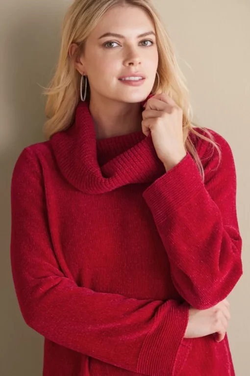Soft Surroundings Soft Winds Chenille Tunic Sweater- Tops | Sweaters & Cardigans