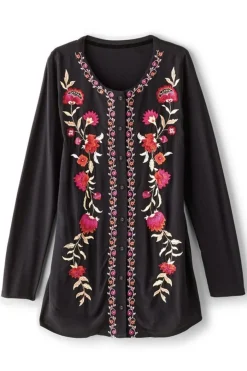 Soft Surroundings Talulla Embroidered Tunic- Tops