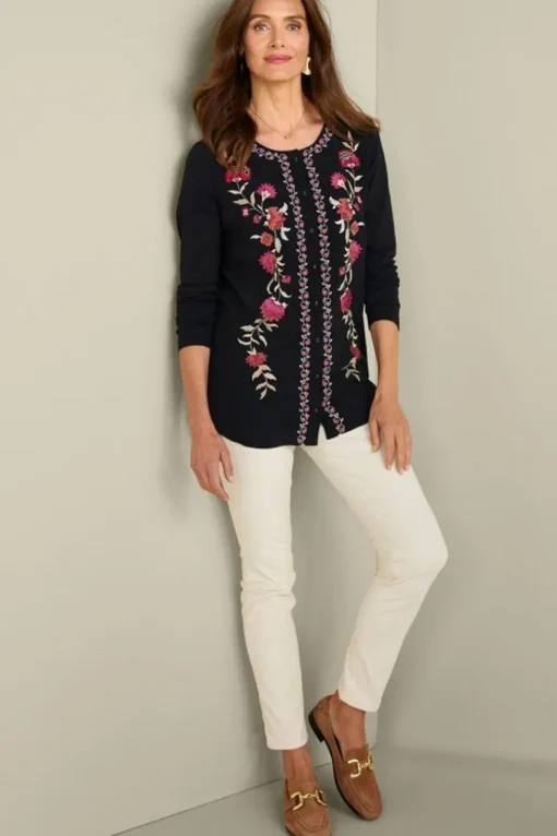 Soft Surroundings Talulla Embroidered Tunic- Tops