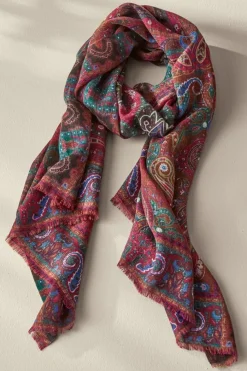 Soft Surroundings Tamara Paisley Scarf- Scarves & Wraps