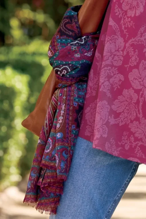 Soft Surroundings Tamara Paisley Scarf- Scarves & Wraps