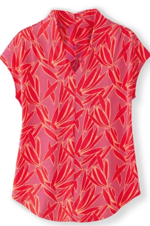 Soft Surroundings Twilight Luau Printed Tunic- Tops