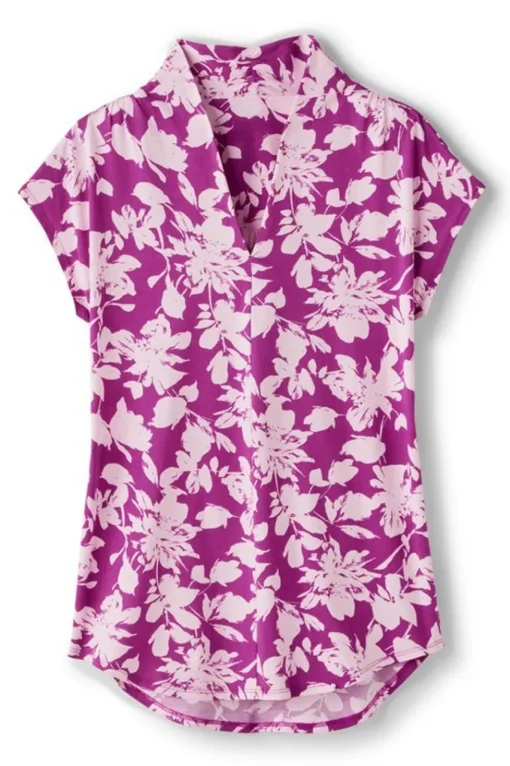 Soft Surroundings Twilight Luau Printed Tunic- Tops