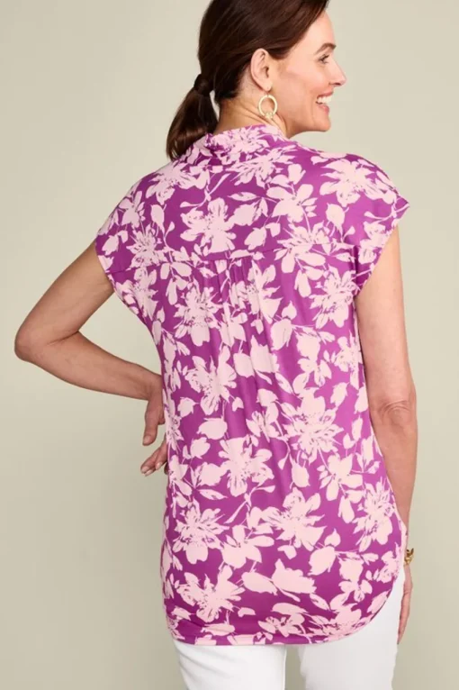 Soft Surroundings Twilight Luau Printed Tunic- Tops