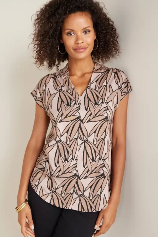 Soft Surroundings Twilight Luau Printed Tunic- Tops