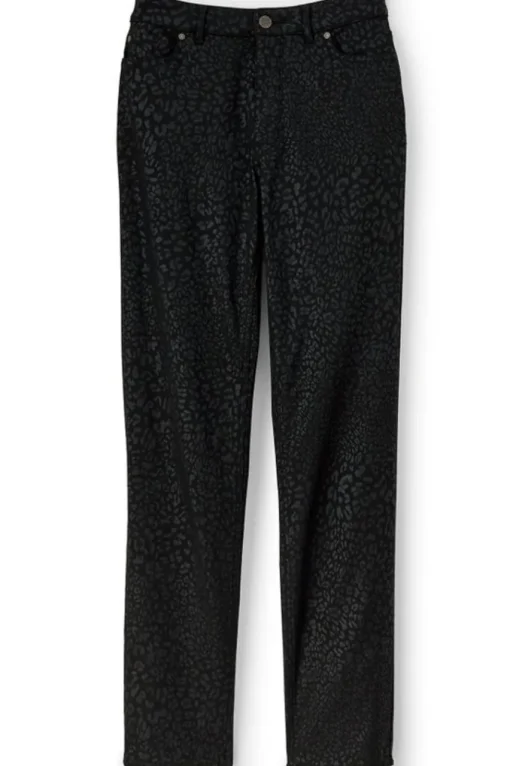 Soft Surroundings Ultimate Denim Animal Straight Leg Jeans- Jeans