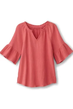 Soft Surroundings Vinka Gauze Pullover- Tops