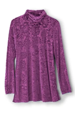 Soft Surroundings Walden Velvet Turtleneck- Tops