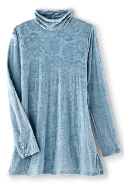 Soft Surroundings Walden Velvet Turtleneck- Tops